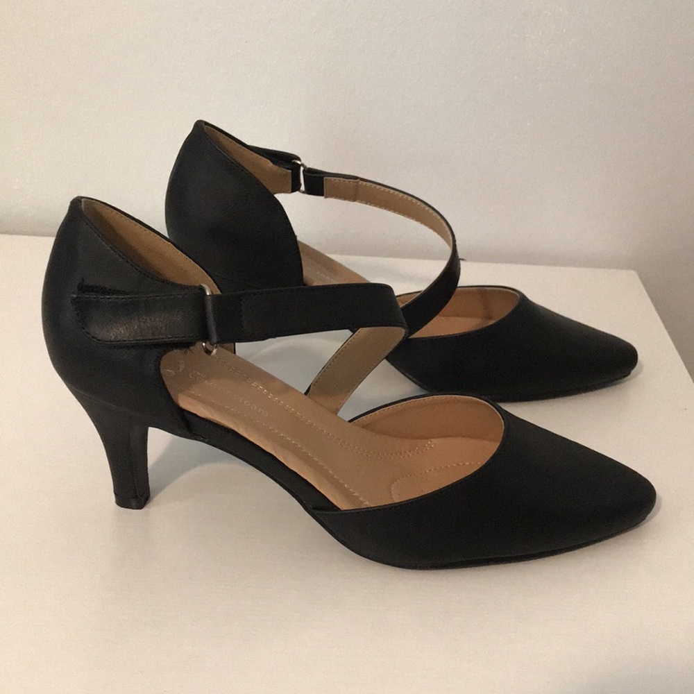 Faux Leather Tillis Pointed Toe Stiletto Heel Pumps